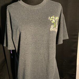 Sweet Thing Gray Size L " I Can Do Anything Through Christ" Short Sleeve T-Shirt